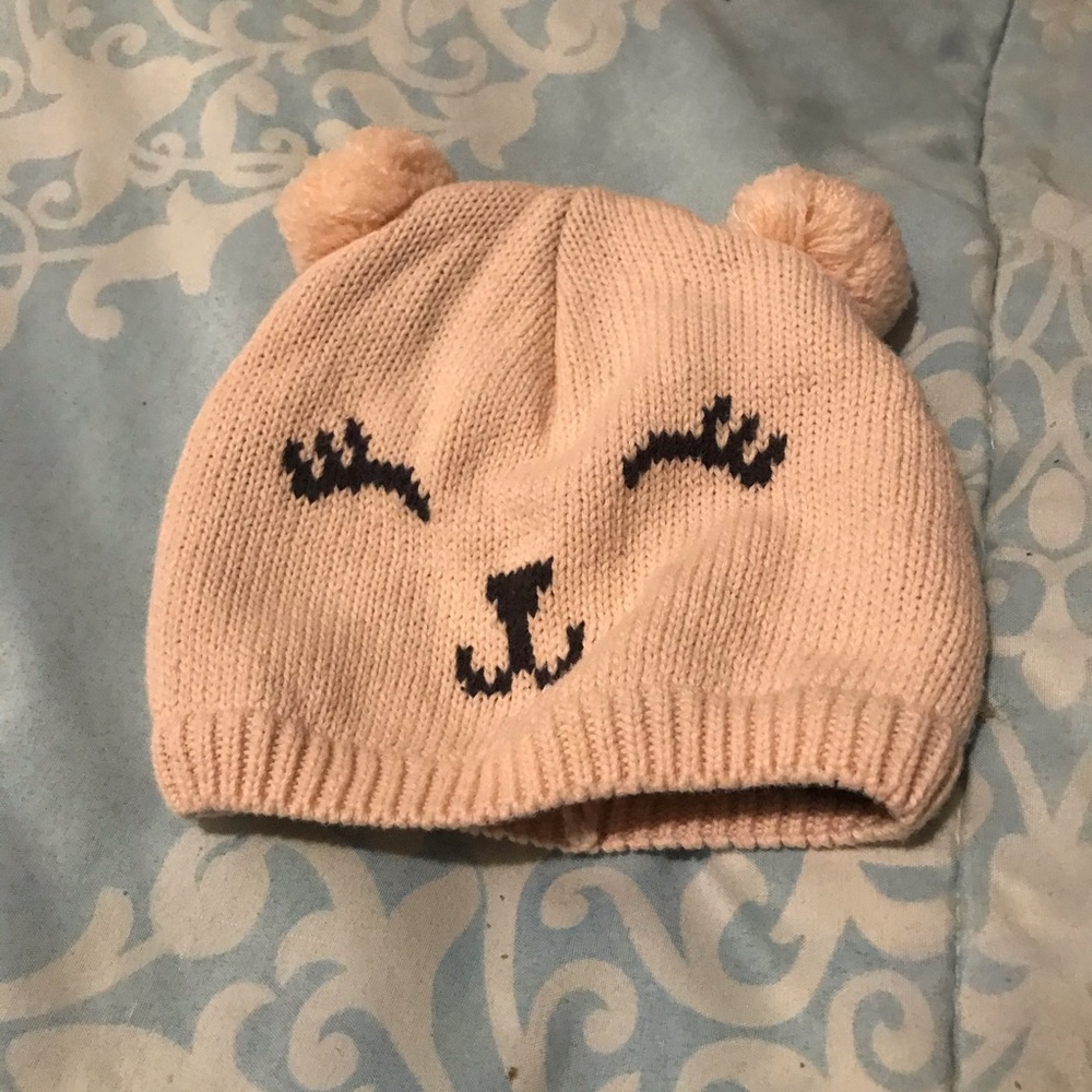 Baby girl 100% cotton knitted hat